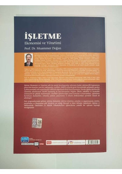 Işletme Ekonomisi ve Yönetimi Prof. Dr. Muammer Doğan fiyatları