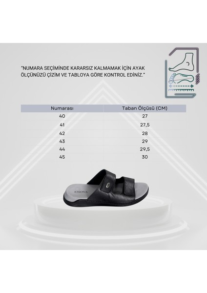 Her Gün Kullanıma Uygun Ortopedik Erkek Deri Terlik fırsatları