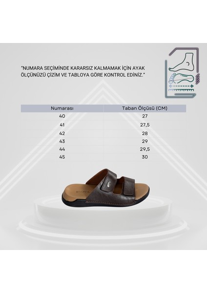 Her Gün Kullanıma Uygun Ortopedik Erkek Deri Terlik fırsatları