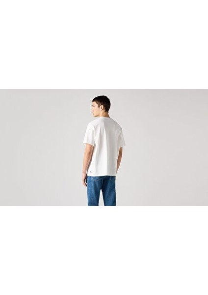 Erkek Vintage Fit Graphic Teet Archiva Baskılı Erkek Beyaz T-Shirt - A9440-0014