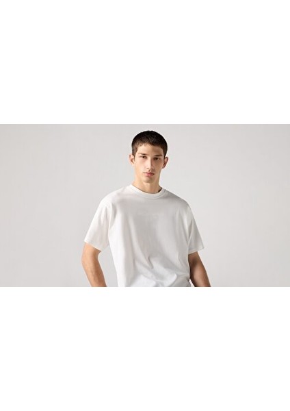 Erkek Vintage Fit Graphic Teet Archiva Baskılı Erkek Beyaz T-Shirt - A9440-0014