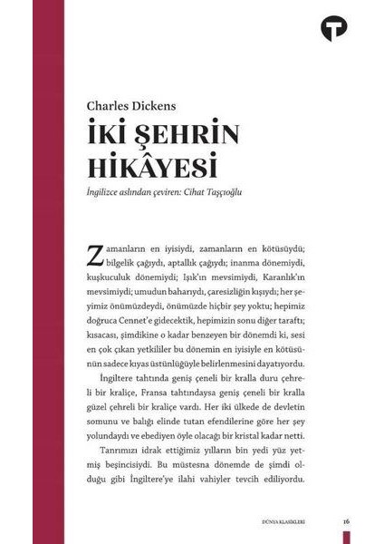 Iki Şehrin Hikayesi