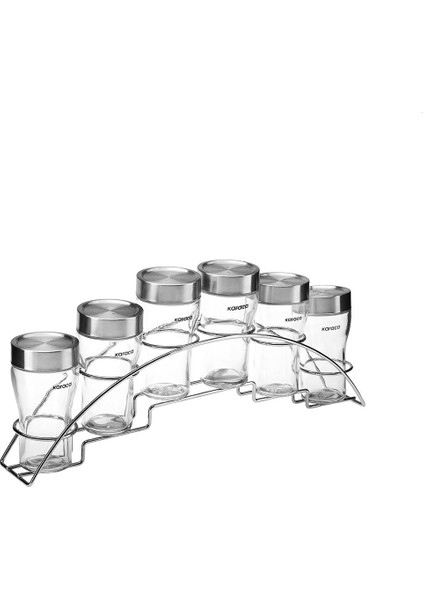 Danica 7 Parça Line Standlı Baharat Takımı