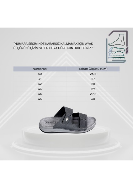 Şık ve Rahat Erkek Terlik – Ortopedik Taban-Gri fırsatları