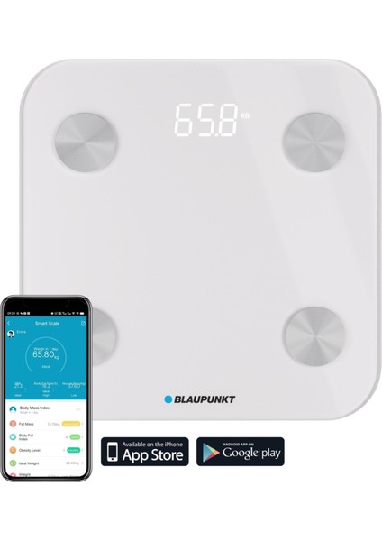 SW500 Body Master Smart Bluetooth Tartı Baskül Beyaz