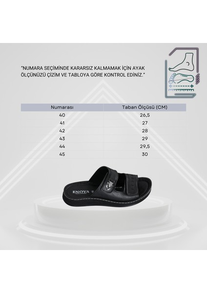 Şık ve Konforlu Erkek Terlik – Ortopedik Rahat Taban, Kaliteli Suni Deri, Ev ve Dışarıya Uygun fırsatları
