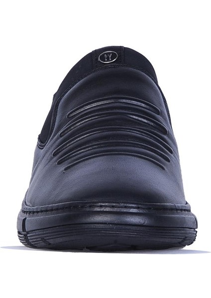 1016 Siyah Kauçuk %100 Deri Erkek Loafer Ayakkabı fiyatları