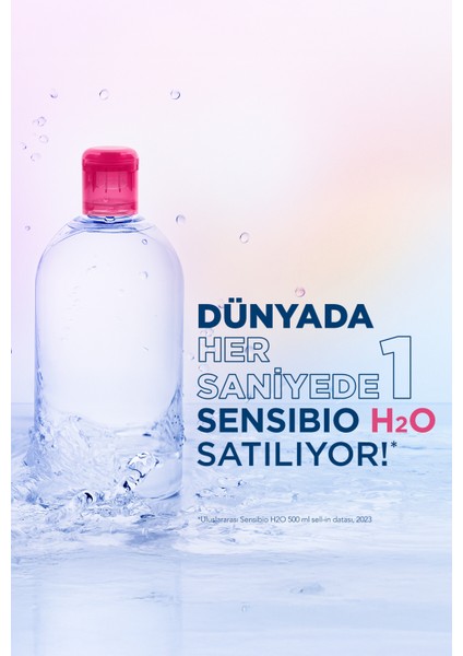 Sensibio H2O Micellar Makyaj Temizleme Suyu 2'li Set Hassas ve Tüm Ciltler Yüz ve Göz Çevresi 500 ml