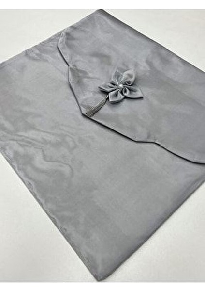 Inci Işlemeli Monaray Parlak Saten Çeyizlik Lüks Zarf Bohça