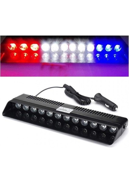 12Lİ Vantuzlu Polis Çakar 8 Fonksiyon Kırmızı Mavi Beyaz fiyatları