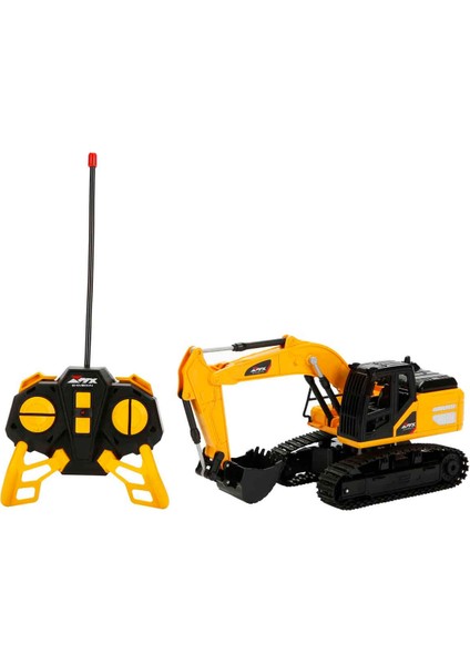 1:24 Işıklı USB Şarjlı Uzaktan Kumandalı 5 Kanal Ekskavatör 32 cm