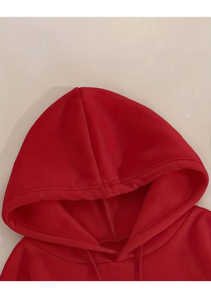 Hope Yazı Baskılı Içi Polarlı Kapüşonlu Sweatshirt modelleri