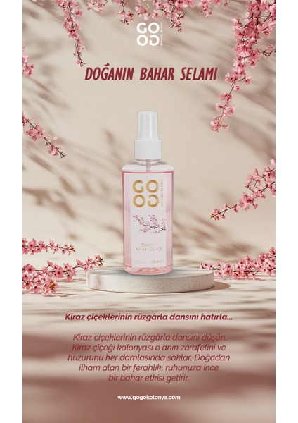 Gogo Japon Kiraz Çiçeği Kolonya 150ML fiyatları