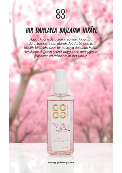 Gogo Japon Kiraz Çiçeği Kolonya 150ML modelleri