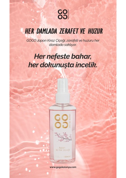 Gogo Japon Kiraz Çiçeği Kolonya 150ML fırsatları