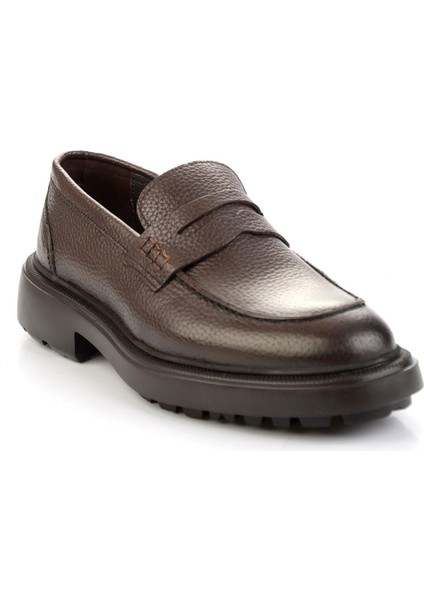 Kahve Hakiki Deri Erkek Loafer Ayakkabı E01054200440 fiyatları