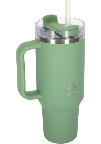 Sip Voyage Mint Yeşil Paslanmaz Çelik Pipetli Termos Bardak 900ML fiyatları