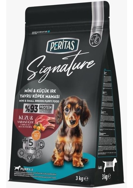 Mini Küçük Irk Köpek Maması Kuzu ve Yabani Iğde Aromalı 3kg