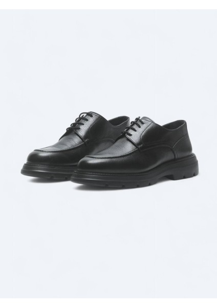 Siyah Deri Smart Casual Ayakkabı fiyatları