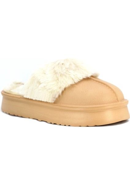 Kadın Içi Kürklü Terlik Ug Model Kışlık