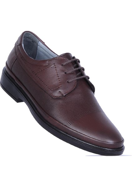71 Kahve Lz Kauçuk %100 Deri Erkek Klasik Ayakkabı