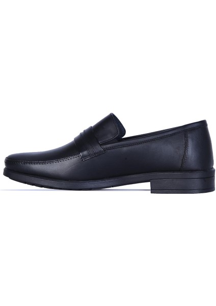 1161 Siyah Kauçuk %100 Deri Erkek Klasik Ayakkabı modelleri