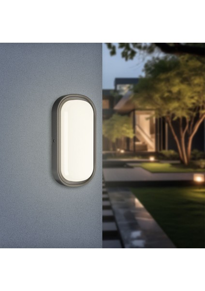 BC18-00281 Bulkhead 12W 3cct Ledli Siyah Nemliyer Armatür