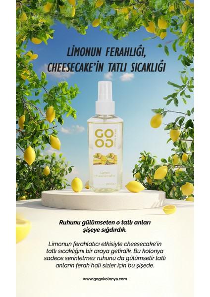 Gogo Lemon Cheesecake Kolonya 150ML fiyatları