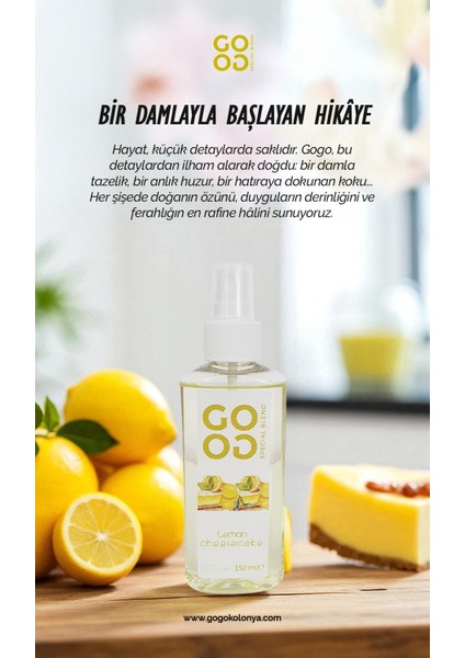 Gogo Lemon Cheesecake Kolonya 150ML modelleri