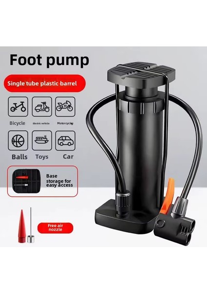 Mini Yüksek Basınçlı Ayak Pompası El Pompası Bisiklet Pompası Top Pompası
