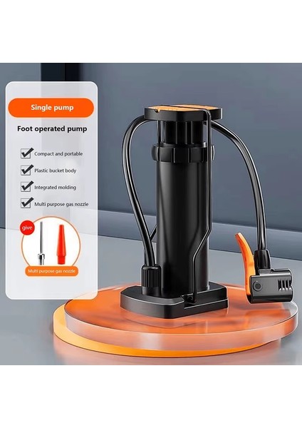 Mini Yüksek Basınçlı Ayak Pompası El Pompası Bisiklet Pompası Top Pompası
