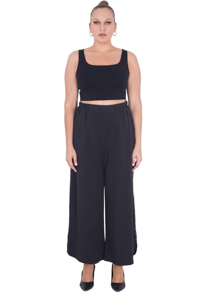 Kadın Büyük Beden Siyah Alt Üst İkili Uzun Kollu Takım fırsatları