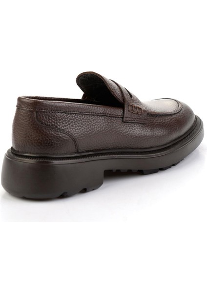 Kahve Hakiki Deri Erkek Loafer Ayakkabı E01054200440 modelleri