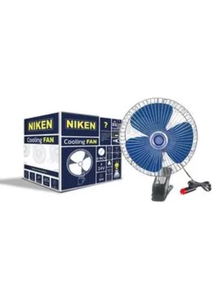 Araç Içi Vantilatör Mavi Mandallı