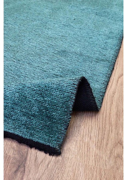 Hare Plus 8918 Yeşil - Pamuk Şönil Dokuma Halı | Modern Salon Halısı fiyatları