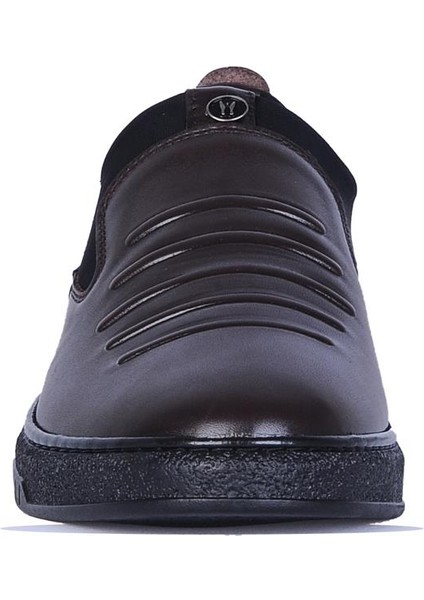 1016 Kahve Kauçuk %100 Deri Erkek Loafer Ayakkabı fiyatları