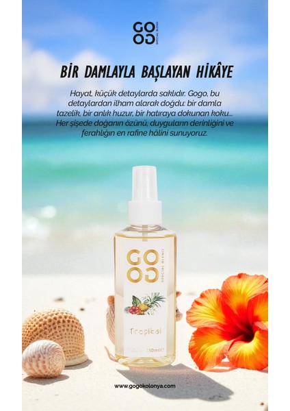Gogo Tropikal Kolonya 150ML modelleri