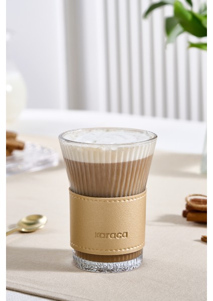 Leather Cool Touch Latte Bardağı 210 ml Gold