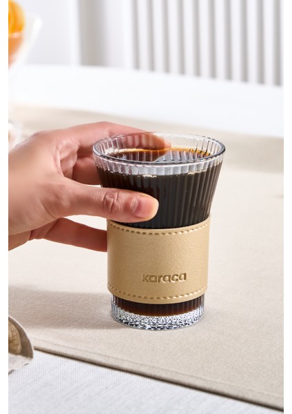 Leather Cool Touch Latte Bardağı 210 ml Gold