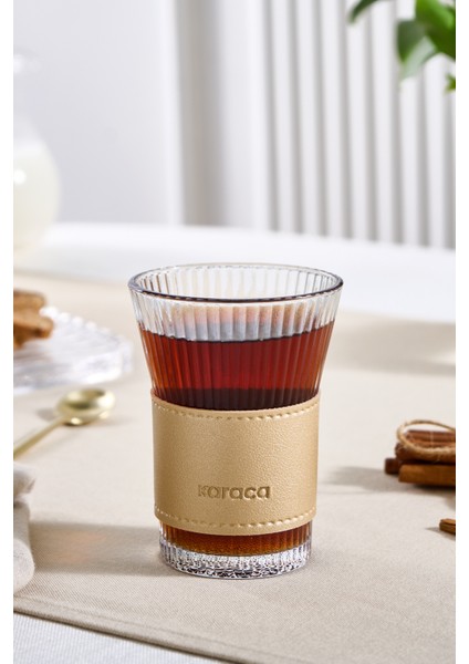 Leather Cool Touch Latte Bardağı 210 ml Gold