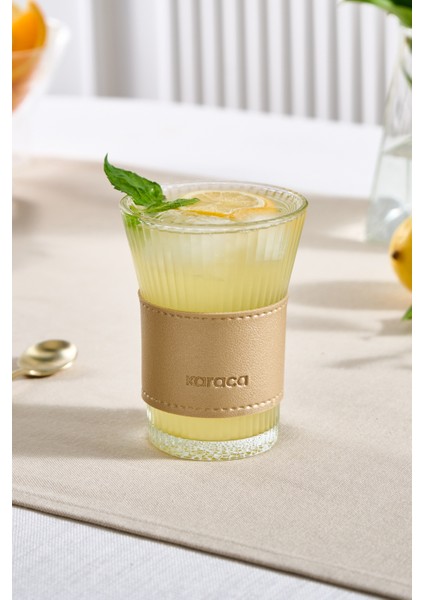 Leather Cool Touch Latte Bardağı 210 ml Gold