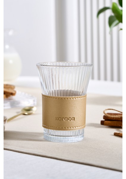 Leather Cool Touch Latte Bardağı 210 ml Gold