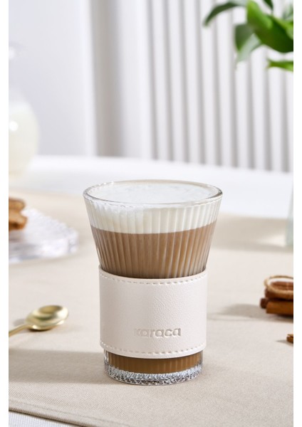 Leather Cool Touch Latte Bardağı 210 ml Sedef