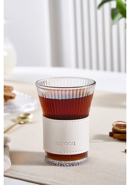 Leather Cool Touch Latte Bardağı 210 ml Sedef