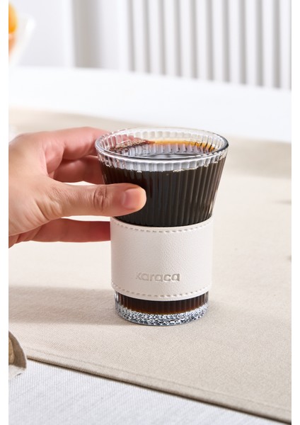 Leather Cool Touch Latte Bardağı 210 ml Sedef