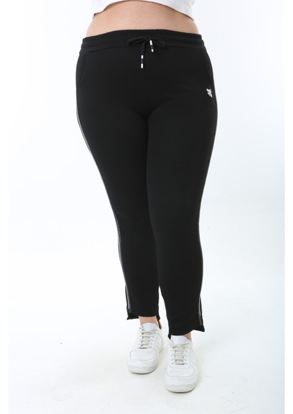 Kadın Yan Şeritli Büyük Beden Pantolon modelleri