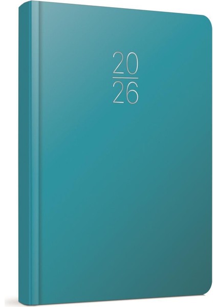 Gıpta 2026 Günlük Çizgili Ajanda 17X24 cm 107-ECK Turkuaz
