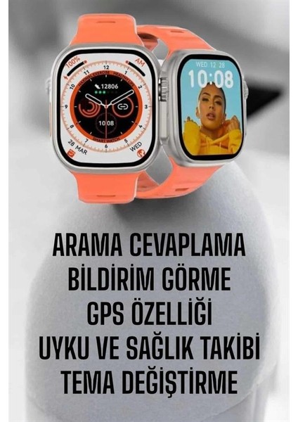 Akıllı Saat Gps, Sağlık ve Uyku Takibi Arama Cevaplayan Bluetooth Bağlantılı