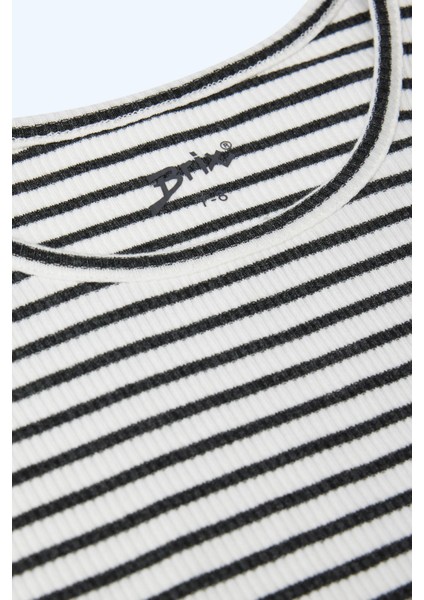 Kız Çocuk Fitilli Taytlı Takım Çizgili Renk fırsatları