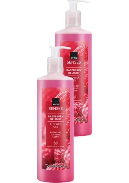 Raspberry Delight Frambuaz ve Frenk Üzümü Kokulu Duş Jeli 720 ml İkili Set modelleri